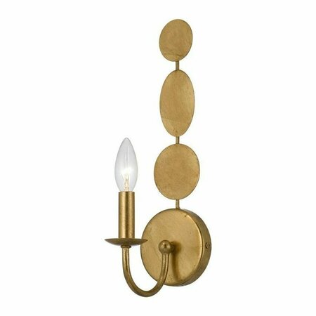 CRYSTORAMA Antique Gold Layla 1 Light Wall Sconce 541-GA